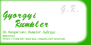 gyorgyi rumpler business card